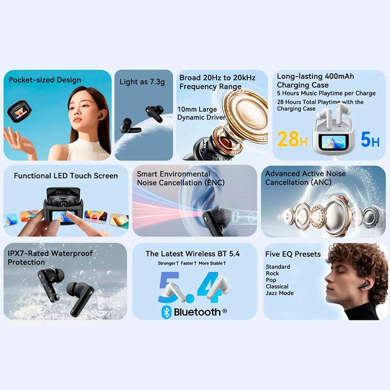 Blackview AirBuds 12 Preto - características principais