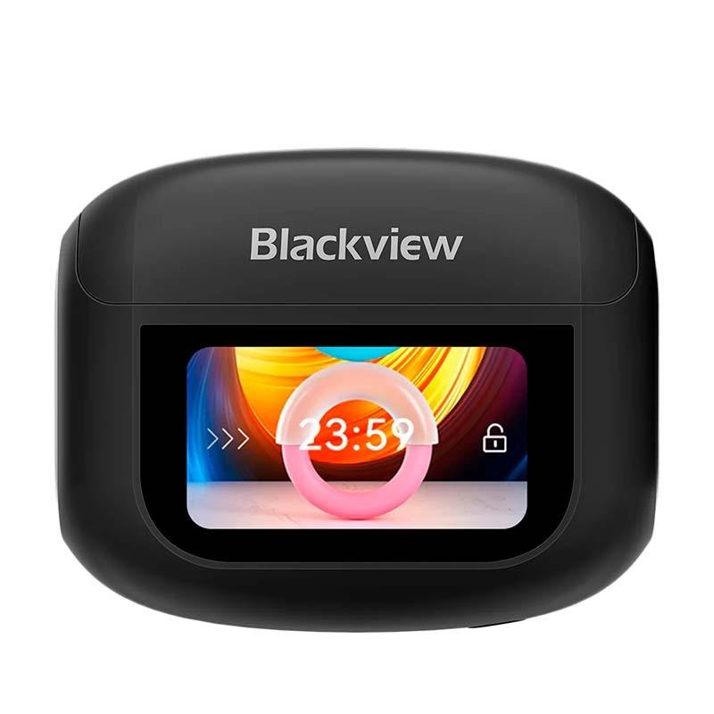 Blackview AirBuds 12 Preto - vista frontal do estojo de carregamento