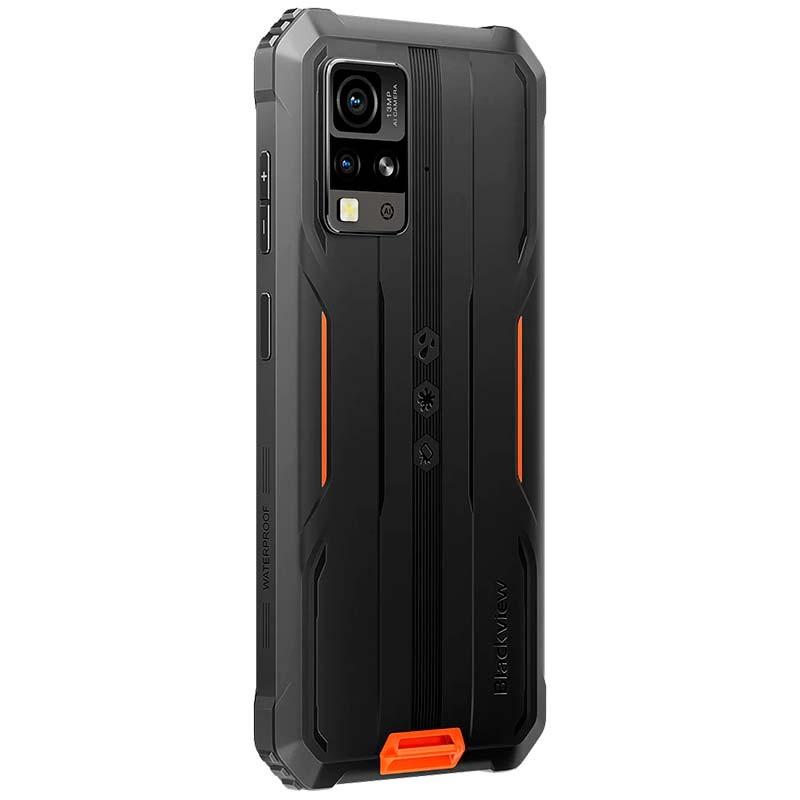 Blackview BV4800 Pro 4GB/128GB Laranja - Telemóvel robusto traseiro lado direito