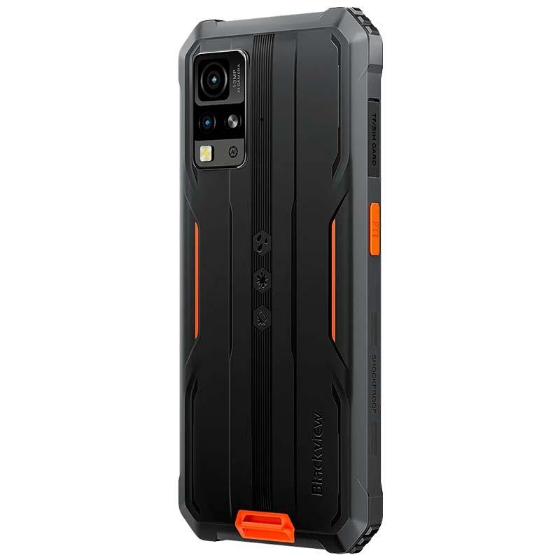 Blackview BV4800 Pro 4GB/128GB Laranja - Telemóvel robusto traseiro lado esquerdo