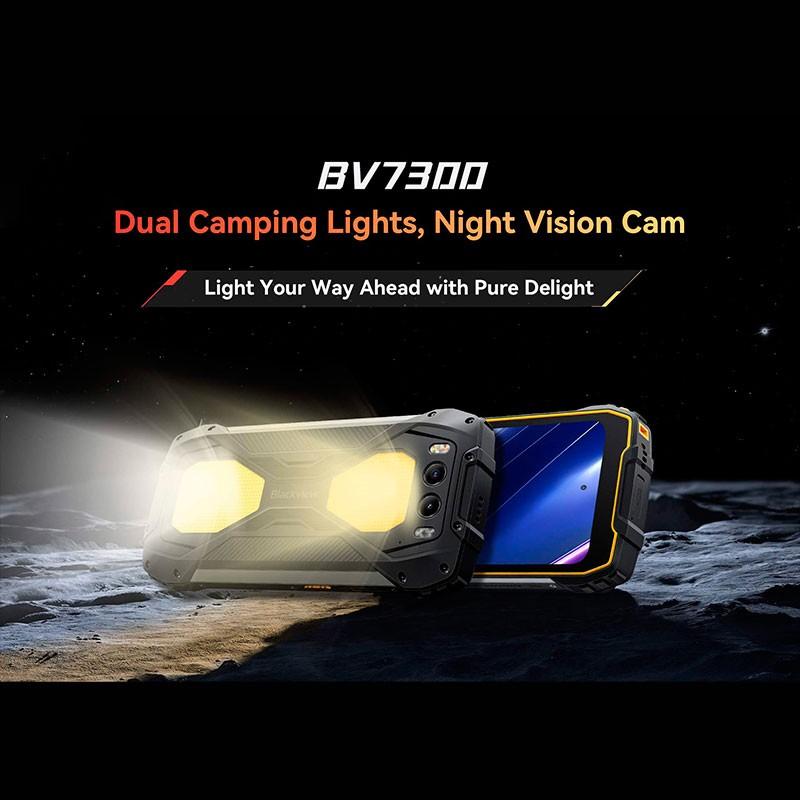 Blackview BV7300 6Go/256Go Orange - lampe torche