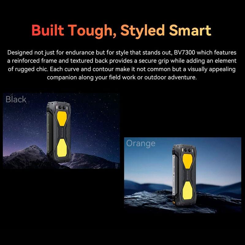 Blackview BV7300 6Go/256Go Orange et noir