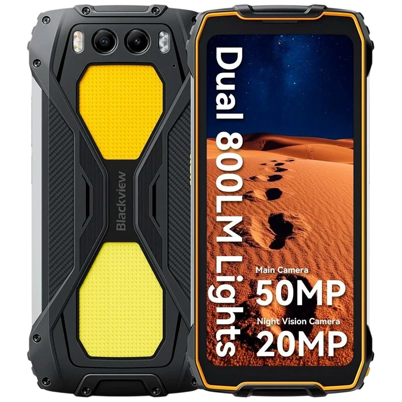 Blackview BV7300 6Go/256Go Orange - Téléphone mobile durci