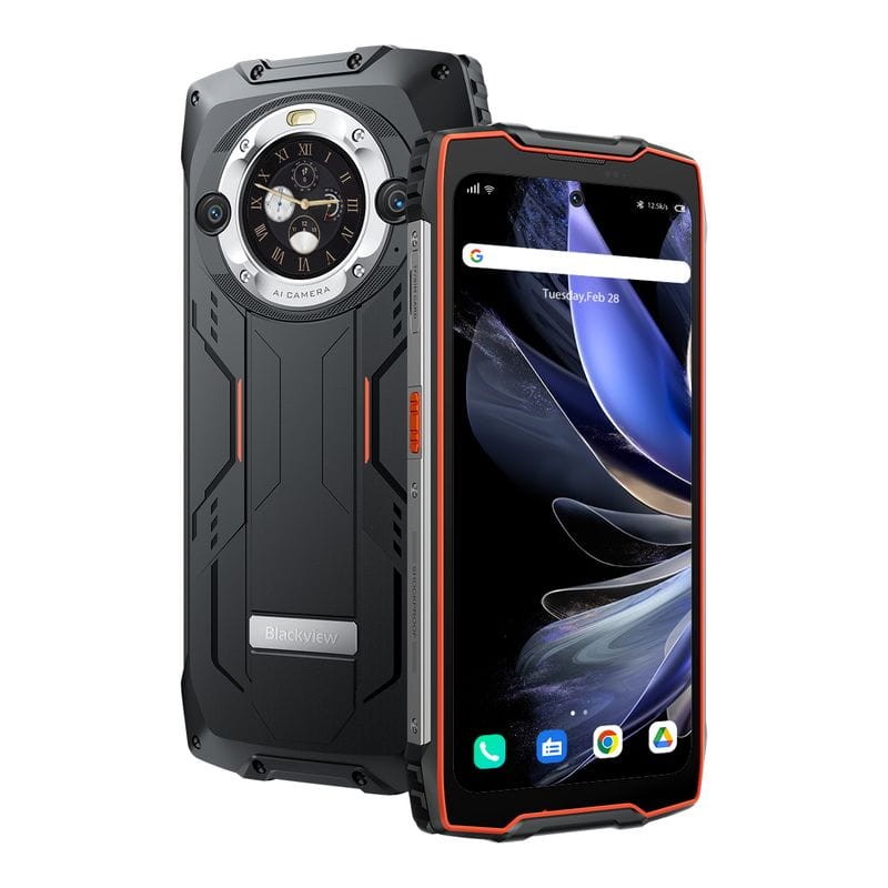 Resistente Blackview BV9300 Pro 12GB/256GB Laranja - Telémovel Rugged