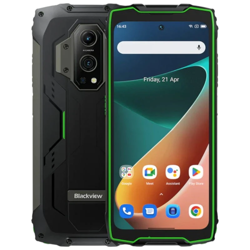 Blackview BV9300 12GB/256GB Versión Linterna Verde - Teléfono móvil - Clase B Reacondicionado