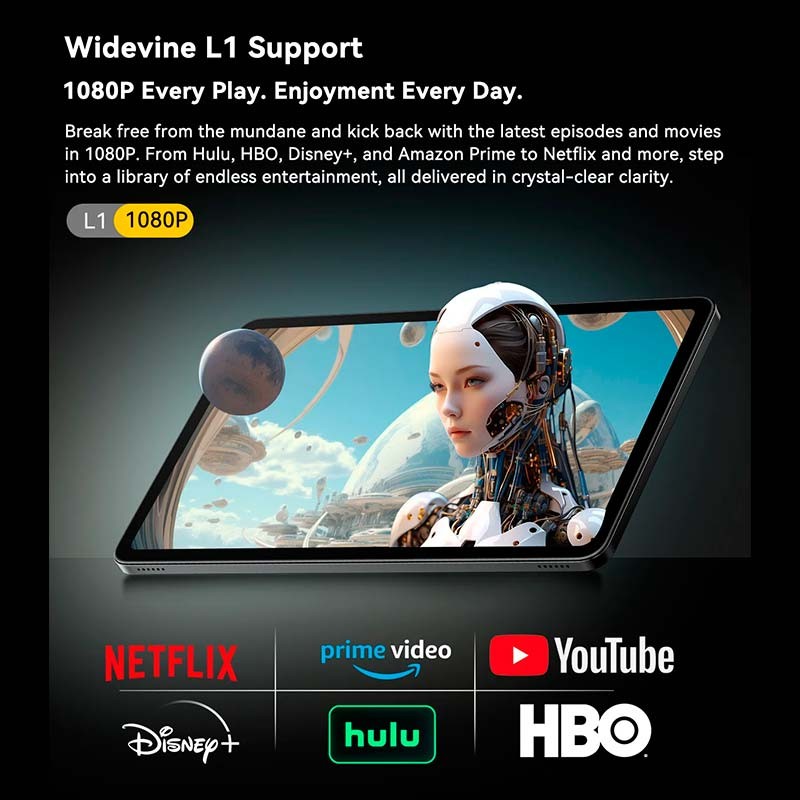 Blackview MEGA 2 12'' 4G 12GB/256GB Verde - Tablet Soporte para Netflix