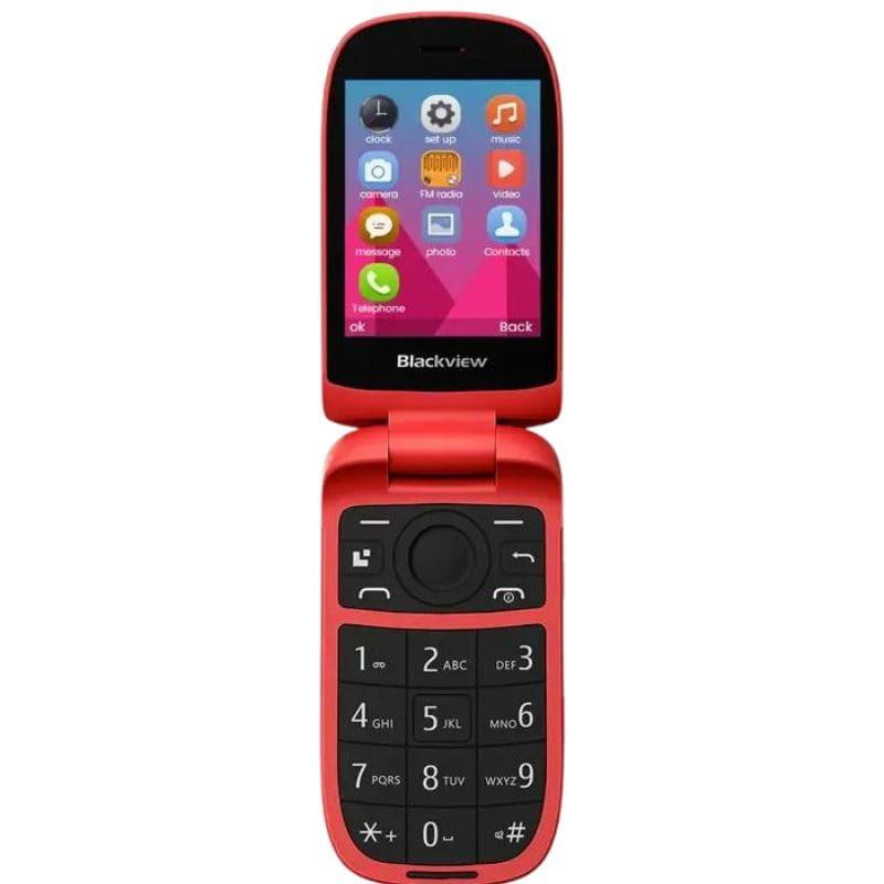 Blackview N2000 48MB/128MB Rojo - Teléfono sencillo imagen abierto