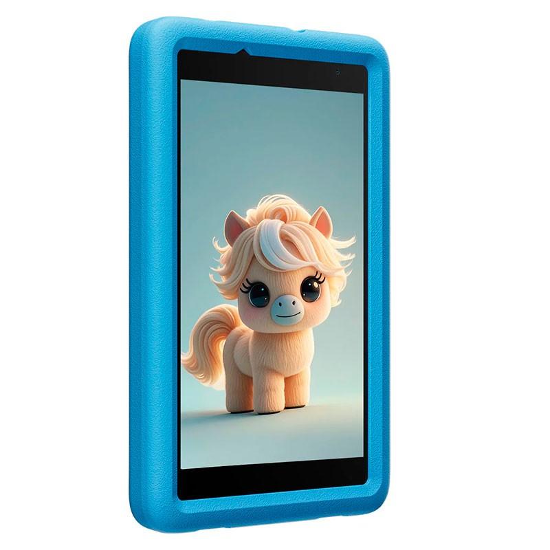 Blackview Tab A5 Kids 3GB/64GB Azul - vista frontal y lateral izquierdo