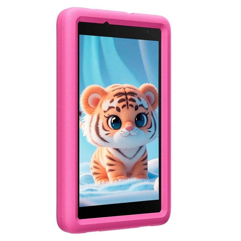 Blackview Tab A5 Kids 3GB/64GB Rose - vue de face et côté gauche