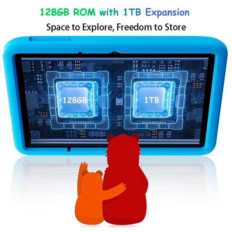 Blackview Tab A6 Kids 4GB/128GB Rosa - armazenamento