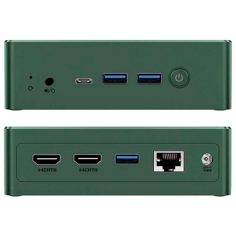 Ports du Mini PC BMAX B6 Power Vert