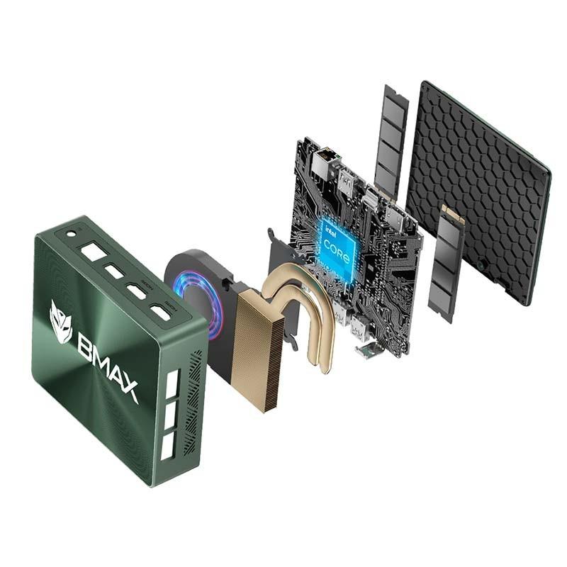 Composants du Mini PC BMAX B6 Power Vert