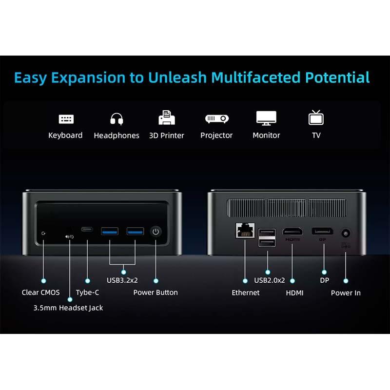 BMAX B9 Power - interface et ports