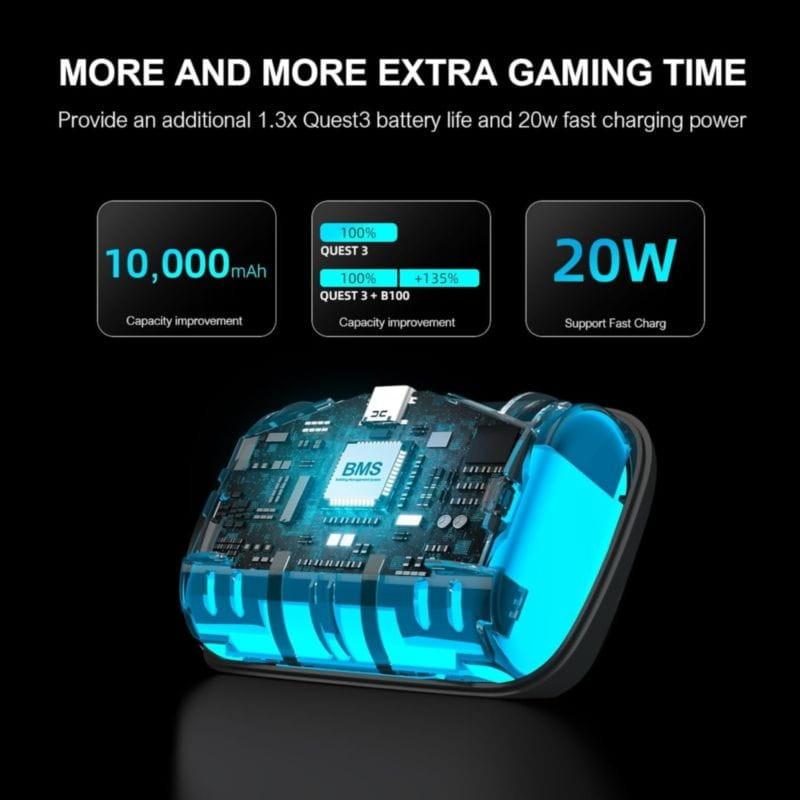 BOBOVR B100 para S3 Pro com capacidade de 10000mAh