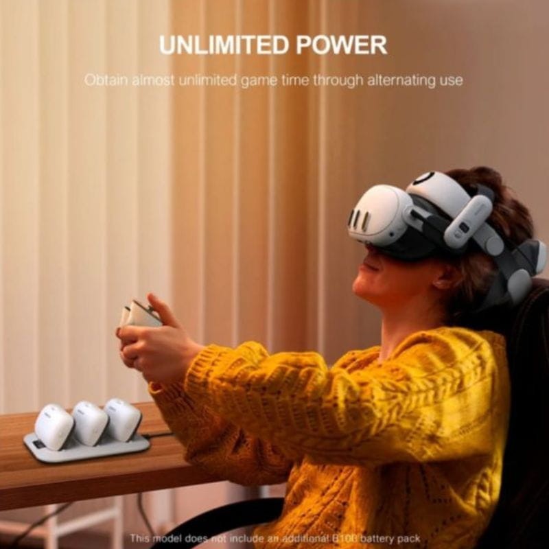 Base de carregamento BOBOVR BD3 para prolongar a vida útil da bateria do seu B100