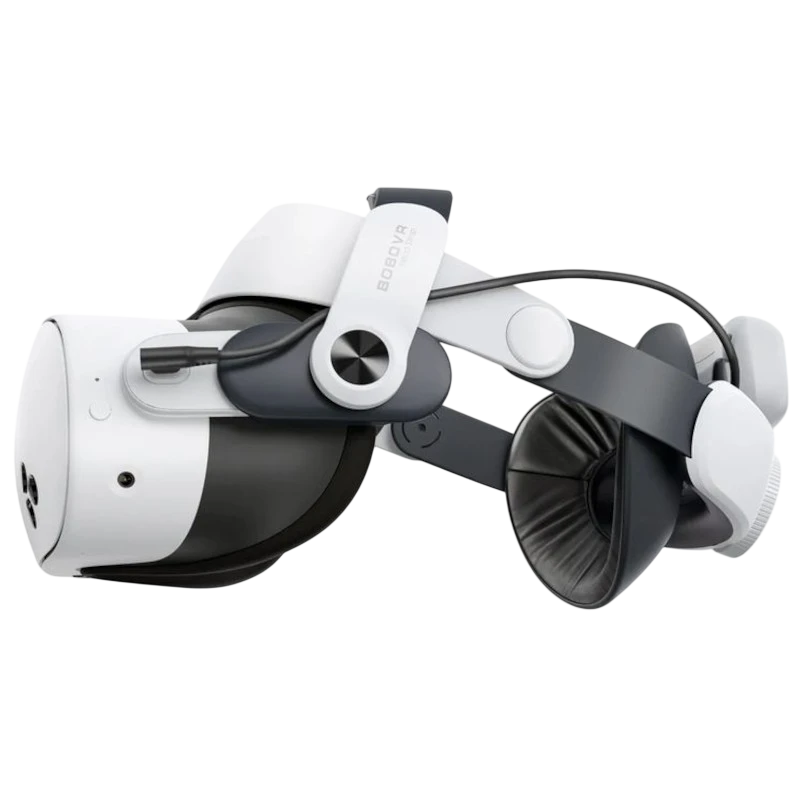 BOBOVR M3 Pro Correia de cabeça com bateria para Meta Quest 3/3S Preto - Acessório para óculos de realidade virtual