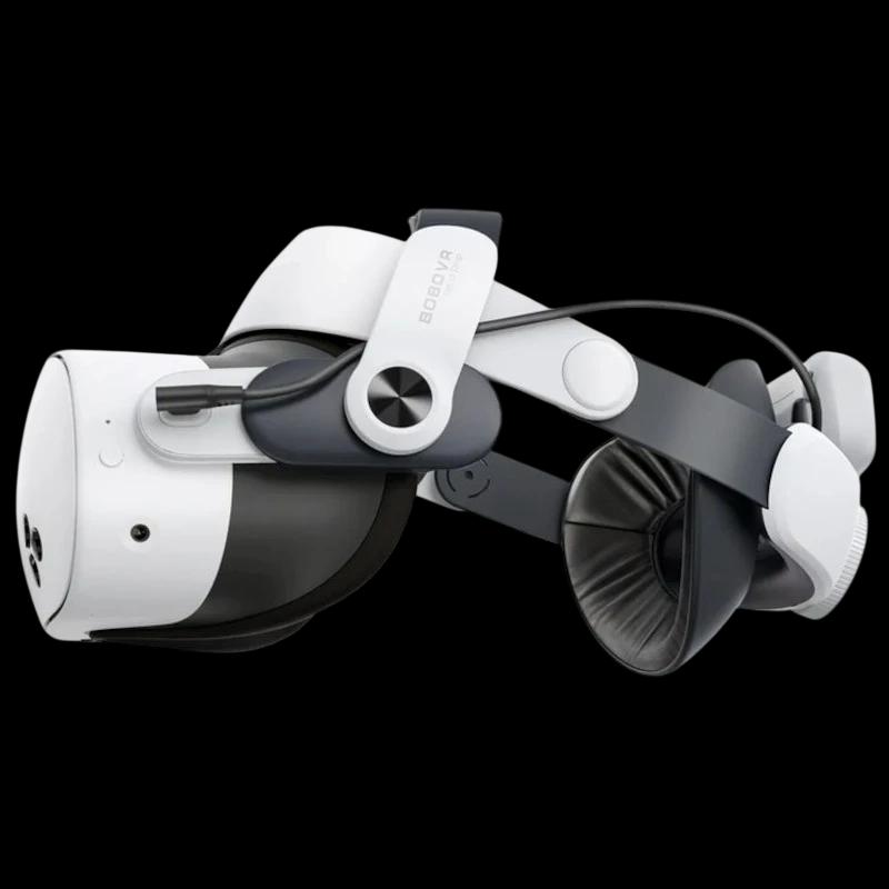 BOBOVR M3 Pro Correia de cabeça com bateria para Meta Quest 3/3S Preto - Acessório para óculos de realidade virtual