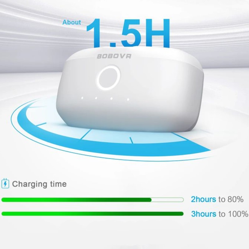 Bateria de BOBOVR M3 Pro Correia de cabeça com bateria para Meta Quest 3/3S Preto - Acessório para óculos de realidade virtual