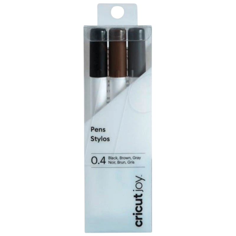 Set de Bolígrafos Cricut Joy (2008068) 0.4mm Negro, Marrón, Gris
