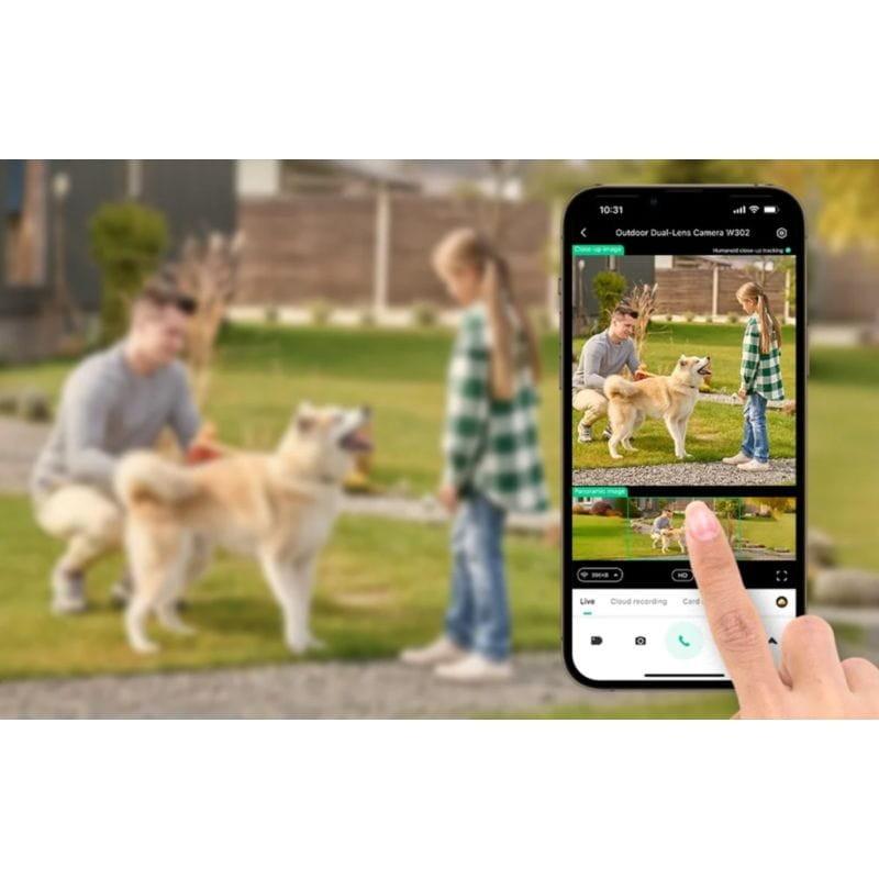 Cámara de vigilancia Botslab W302 4MP WiFI 5GHz con audio bidireccional