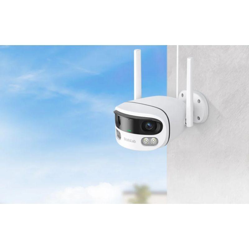 Instalación sobre pared exterior de la Cámara de vigilancia Botslab W302 4MP WiFI 5GHz