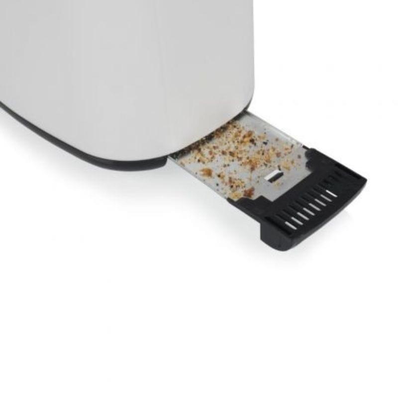 Tristar BR-1055 650-750 W Blanco - Tostadora detalle del recojemigas