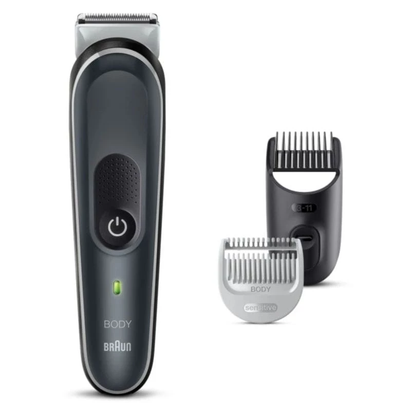 Máquina de Barbear Corporal Braun BodyGroomer BG5340 3 em 1 Preto/Prata