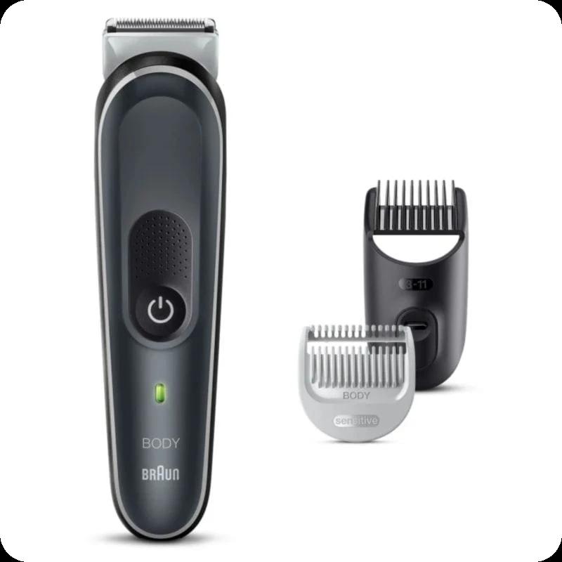 Rasoir électrique Corporel Braun BodyGroomer BG5340 3 en 1 Noir/Argent