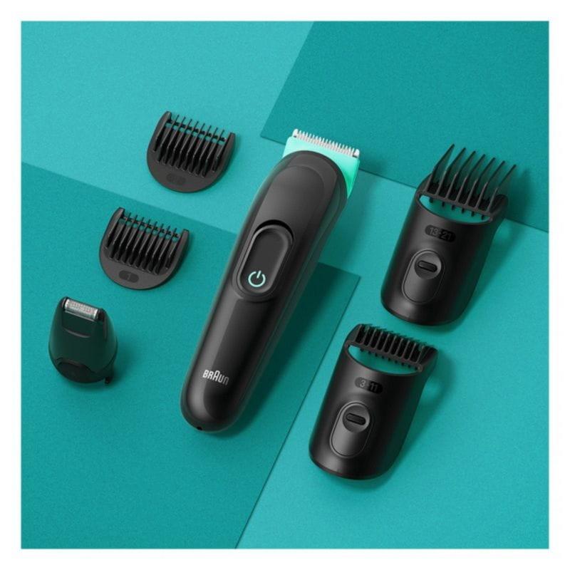 Acessórios do Aparador de Barba Elétrico Braun MGK3411 6 em 1 Preto