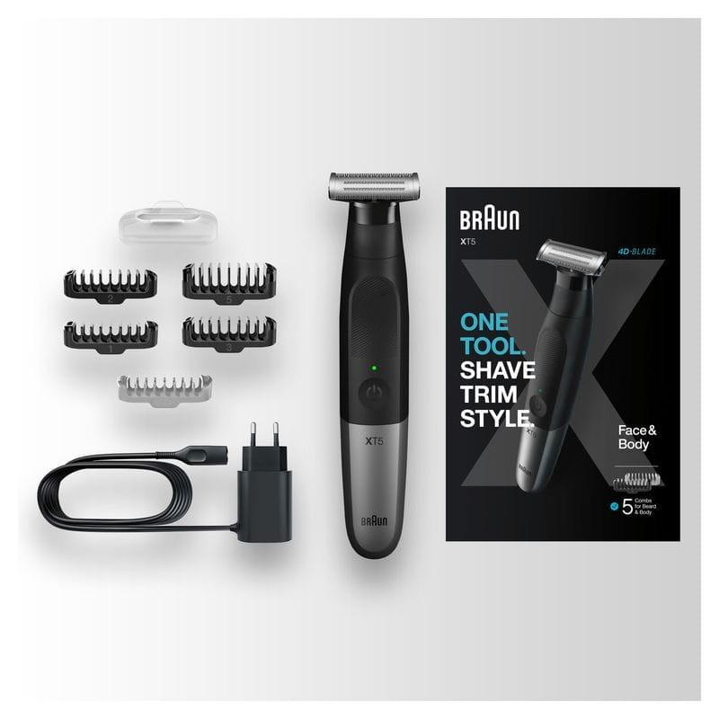 Braun XT5100 - Acessórios pretos para cortar cabelo