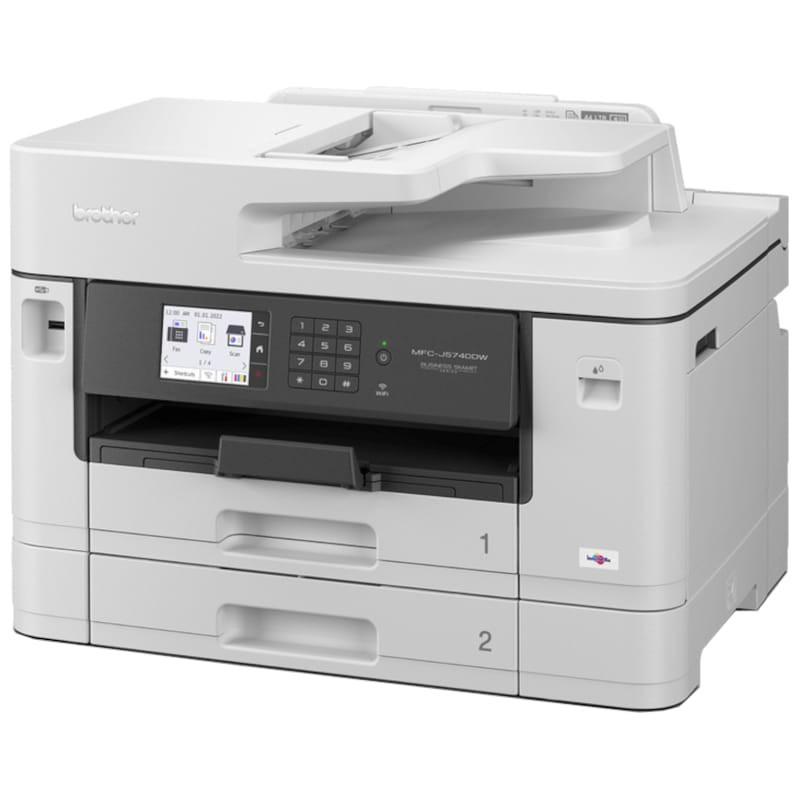 Perspectiva derecha de la Brother MFC-J5740DW Tinta Color WiFi Blanco