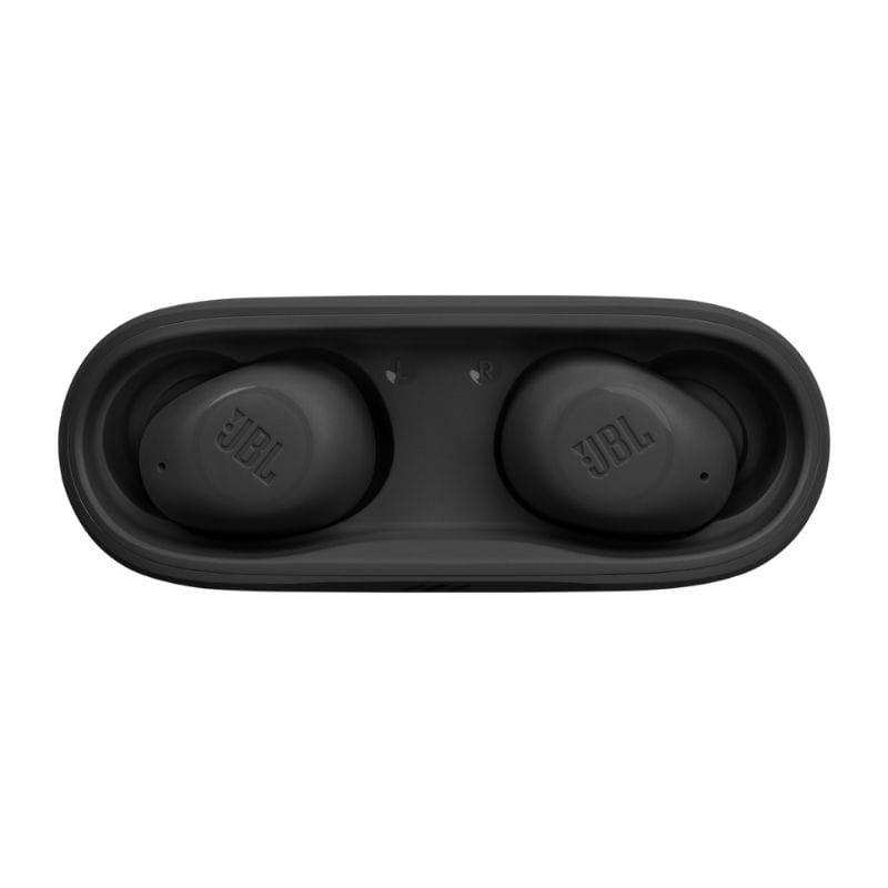 JBL Wave Buds TWS Black - Écouteurs Bluetooth à vue de dessus