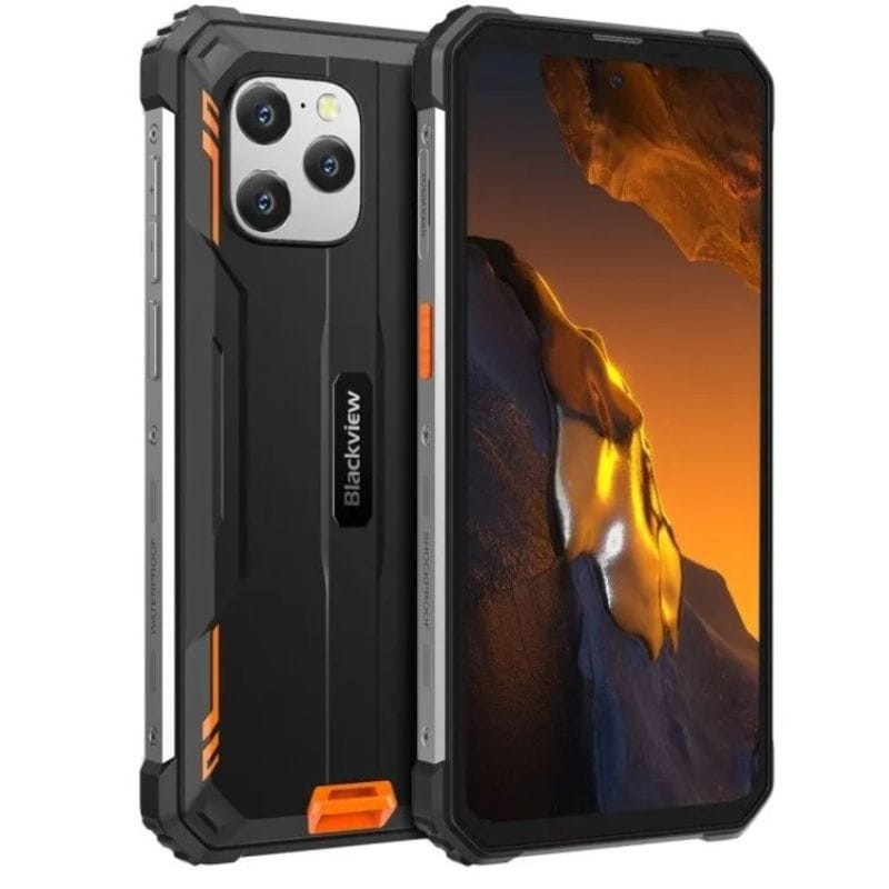 Blackview BV8900 Pro 8GB/256GB Naranja - Teléfono Móvil imagen trasera y delantera