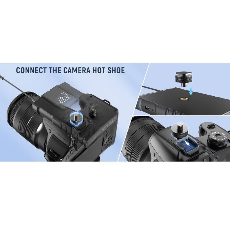 Fifine C8 Black - Microphone professionnel sans fil pour caméra connecté à la caméra