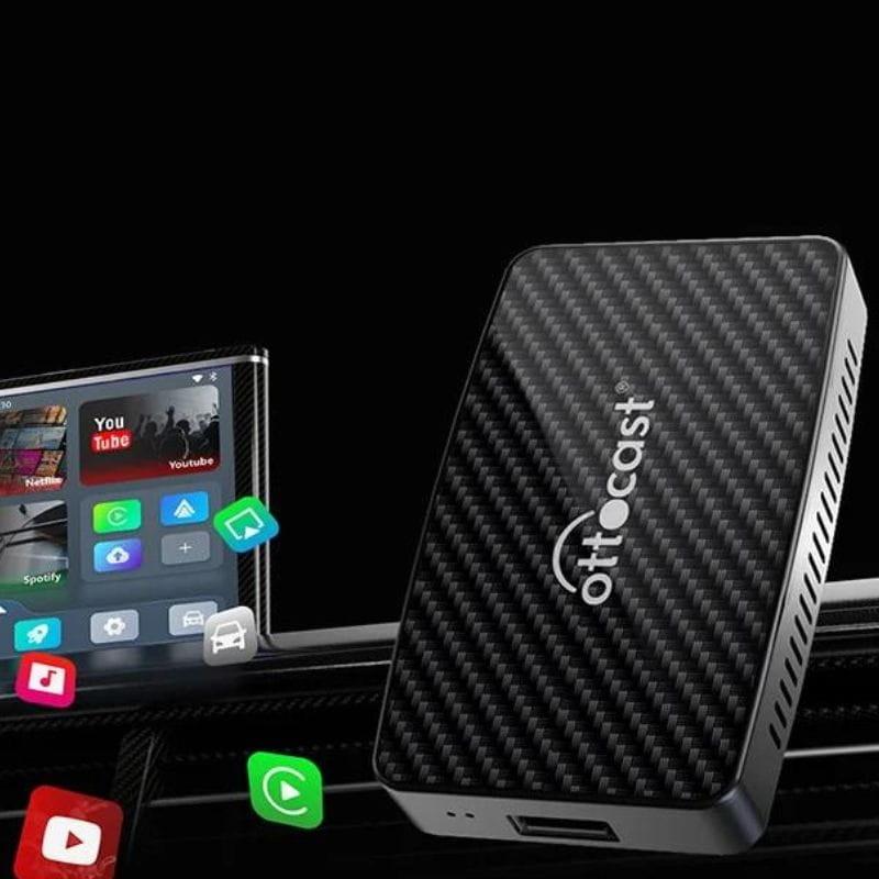 Ottocast CA400-S - Adaptador sem fios Apple Carplay e Android Auto com aplicações