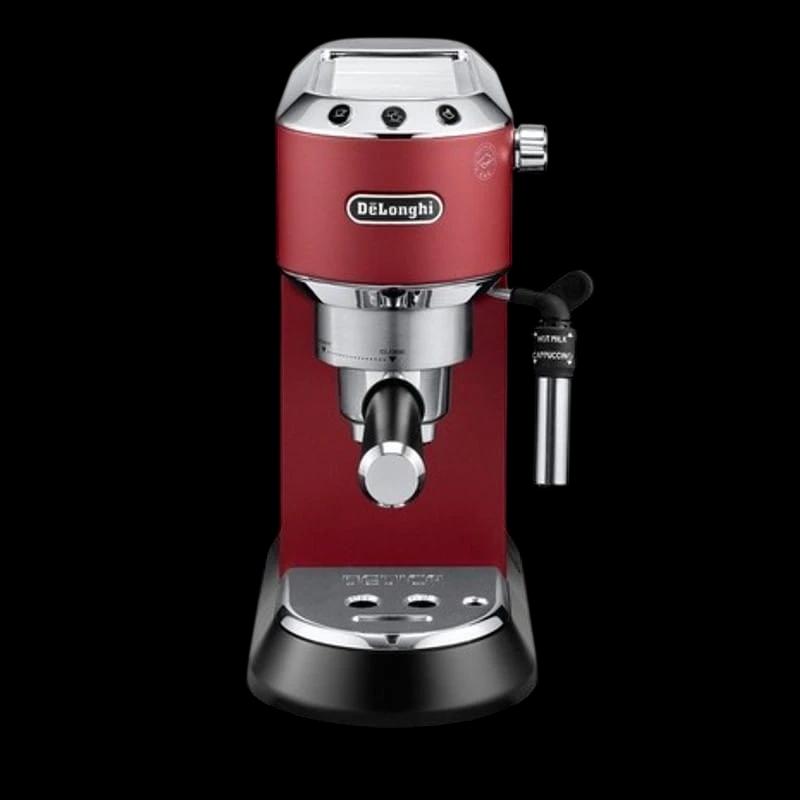 Cafetera DeLonghi EC 685R- Foto general de la cafetera; interfaz frontal