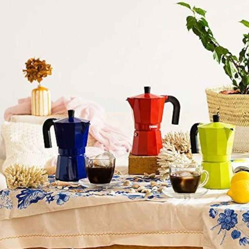 Cafetera Italiana Monix M301706 6 Tazas Azul - Colores