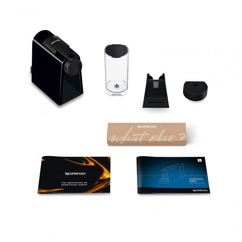 Cafetera De’Longhi Essenza Mini EN85.B contenido del paquete