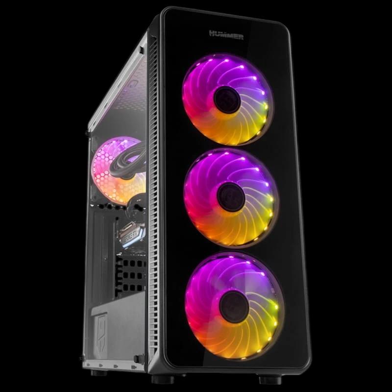 Caja PC NOX Hummer TGM ARGB Cristal templado USB 3.0