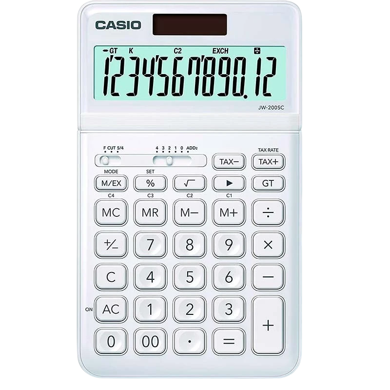 Calculadora de sobremesa Casio JW-200SC Blanco