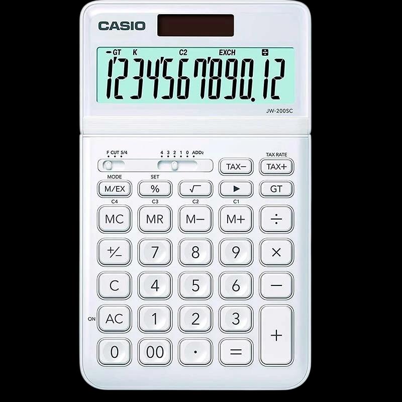 Calculadora de sobremesa Casio JW-200SC Blanco