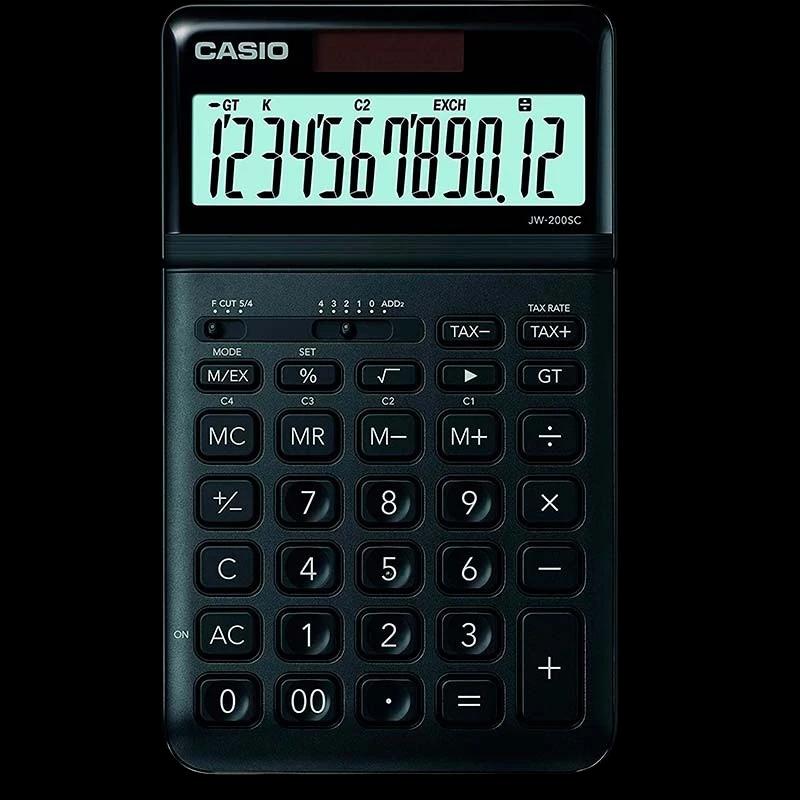 Calculadora de sobremesa Casio JW-200SC Negro