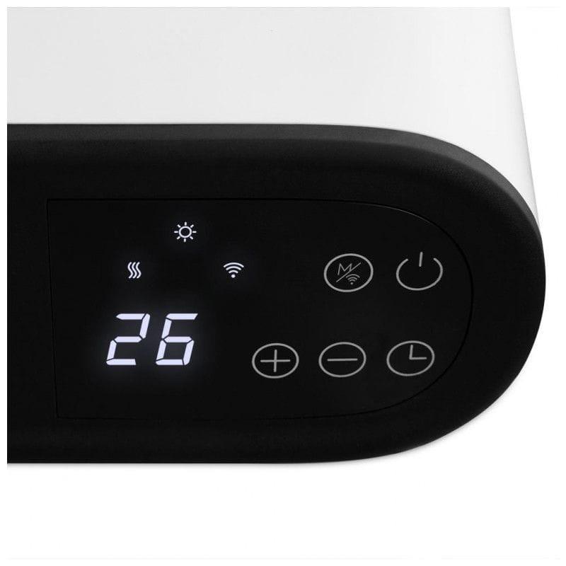 Detalhe do termostato digital do Aquecedor Cerâmico de Parede Orbegozo SPW 8000 Preto/Branco