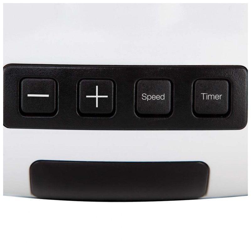 Detalle del panel de programación del Calefactor Cerámico Orbegozo CR 4000 Negro/Blanco