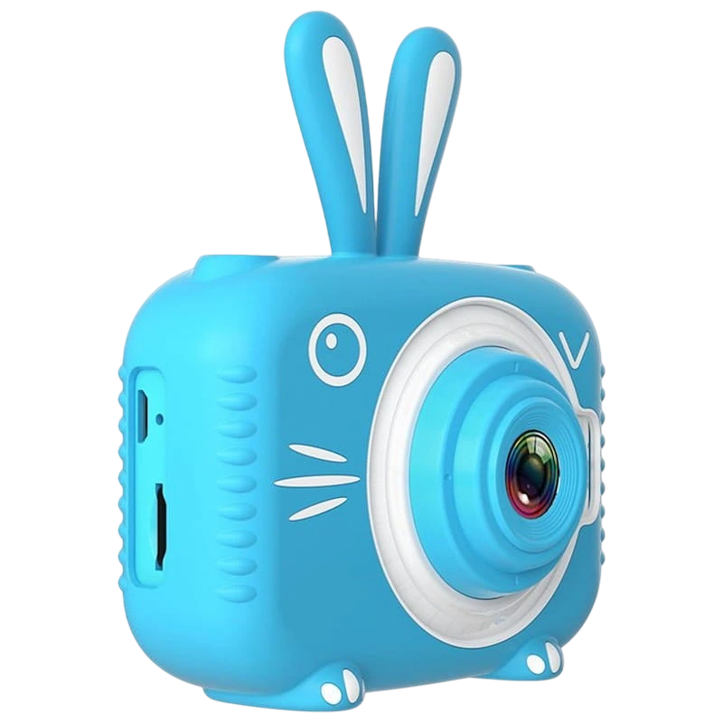 Câmera Digital Infantil K3 Desenho Coelho Azul