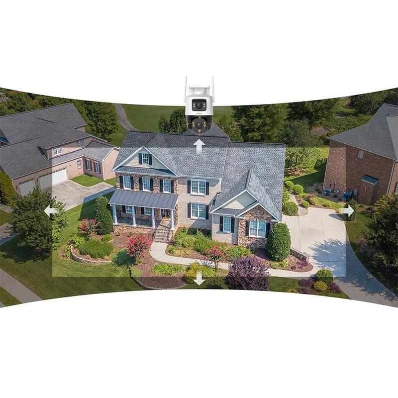 Visión de Cámara de seguridad IMOU Cruiser Dual 8MP WiFi 360º Visión Nocturna Blanca