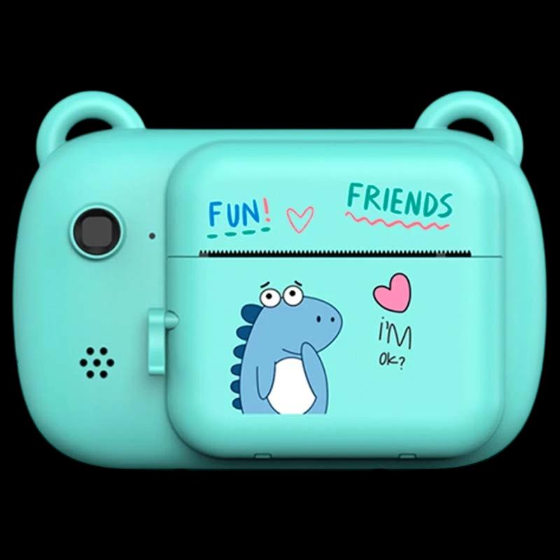 A7 Polaroid Vert - Appareil Photo Instantané avec Impression pour Enfants