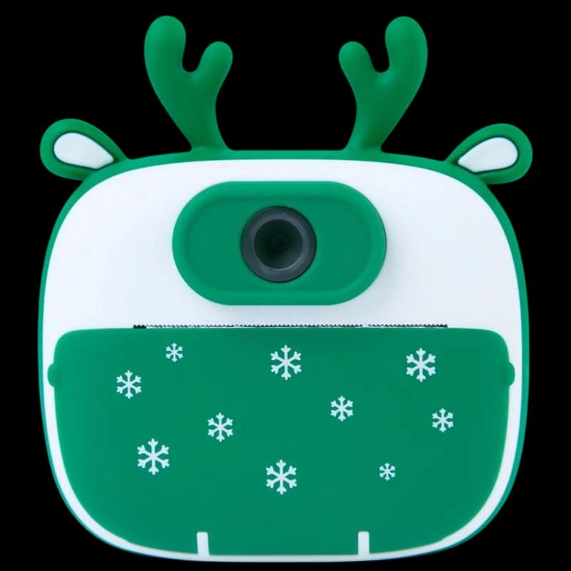 Câmera Instantânea Infantil com Impressão K13 Design Rena Verde