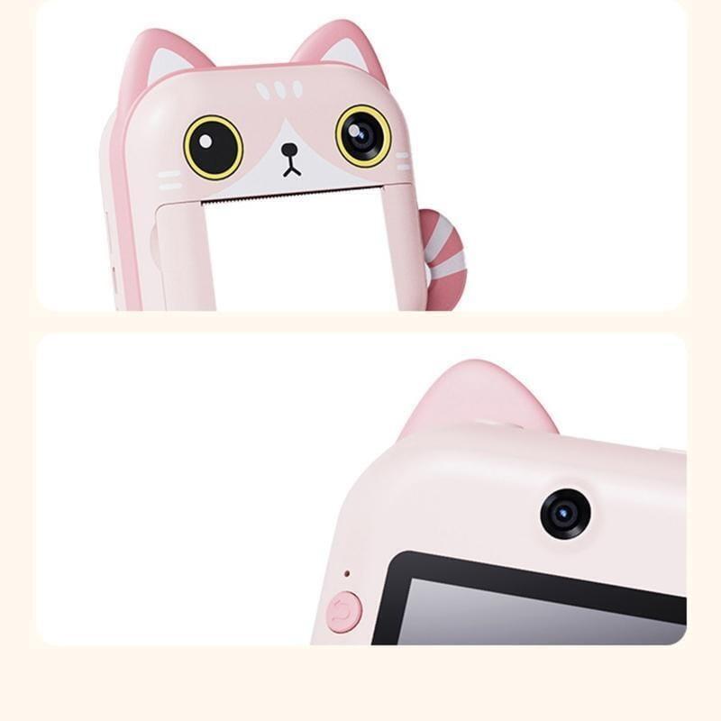 Frontal y detalle de la Cámara M2 Instantánea Rosa - Cámara Para Niños