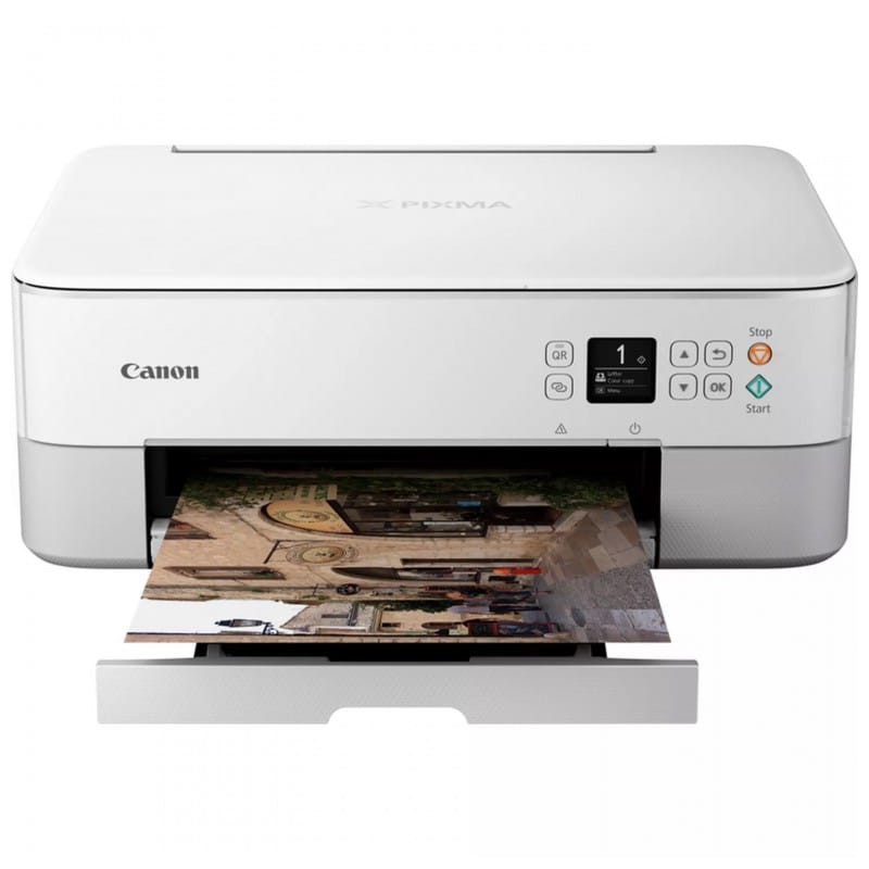 Canon PIXMA TS5351i Wi-Fi OLED 4800 x 1200 dpi Branco - Impressora fotográfica de imagem frontal com fotografia impressa